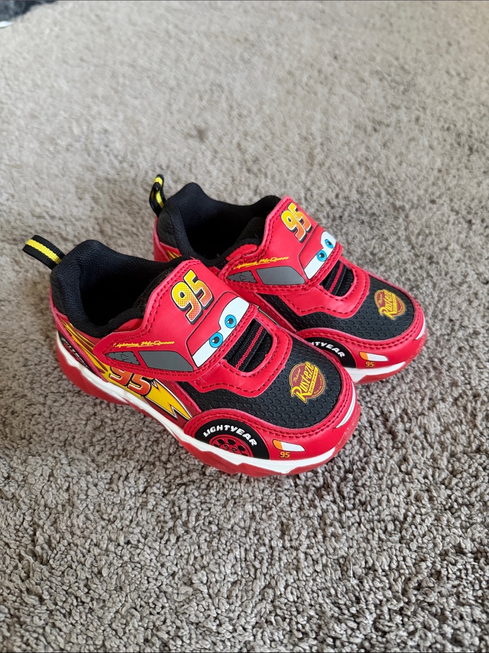 Cars Lightning McQueen Red Kids Sneakers